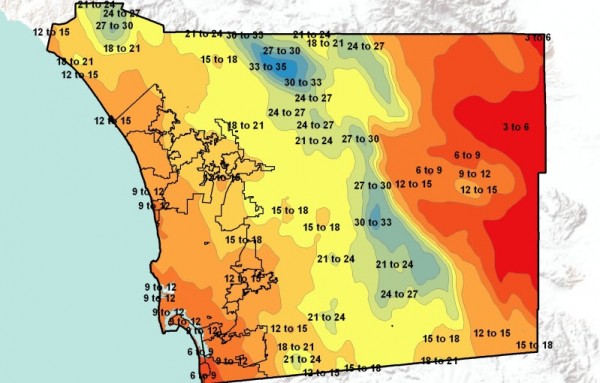 2004 Rainfall Map