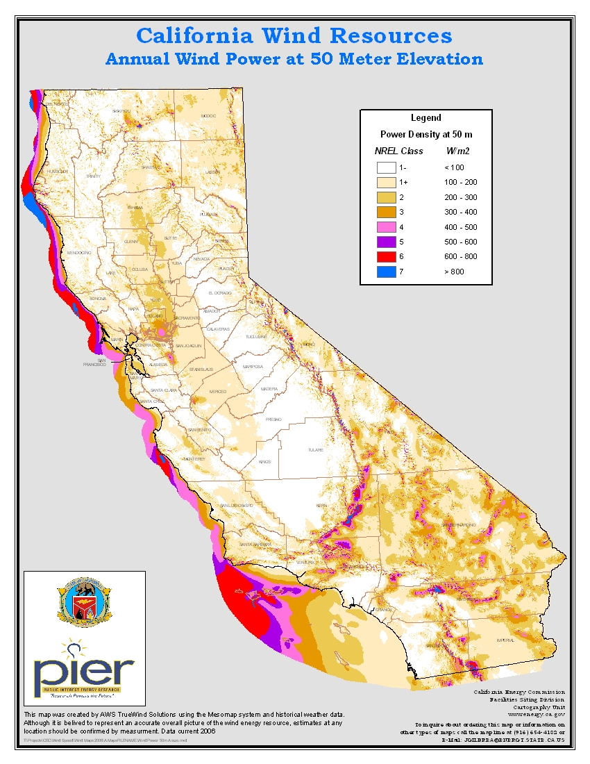 California Wind Resources