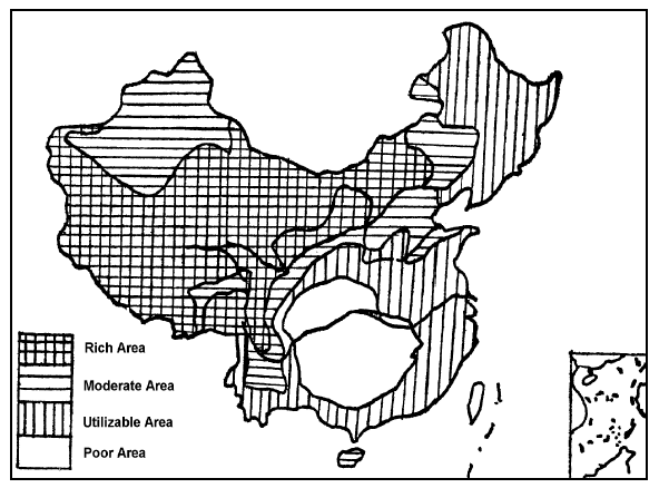 Solar Resource Distribution in China