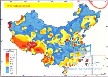 Geothermal Energy Distribution in China