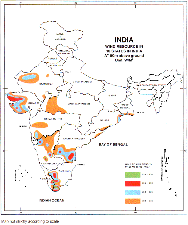 India Wind Resource in 10 States