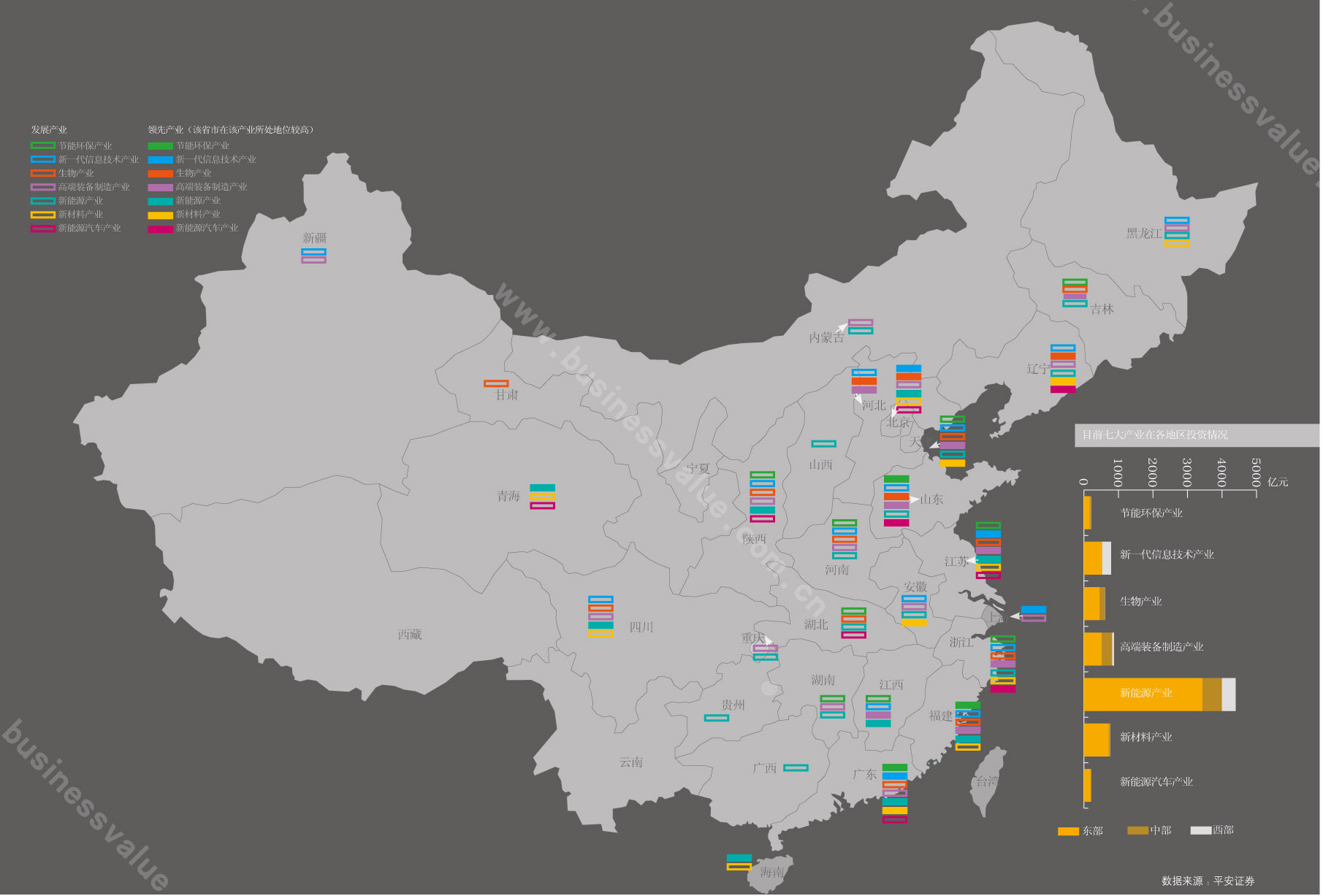 clean technological companies&#039; locations in china