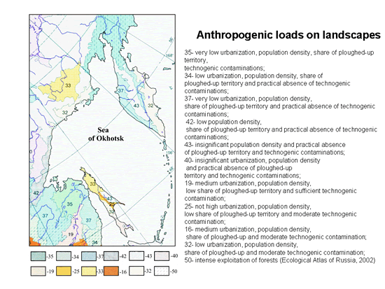 Sea of Okhotsk Anthropogenic Loads on Landscapes