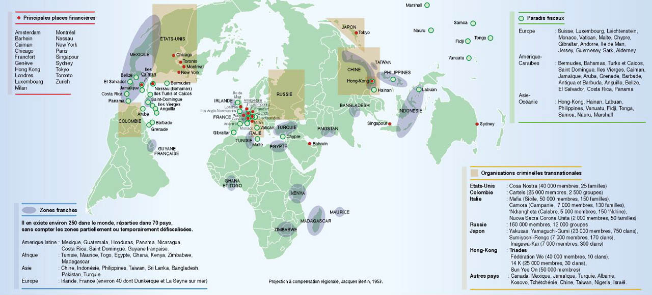 Free trade zone &amp; Tax Haven World Map