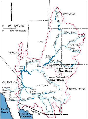 Map of the Colorado River Basin