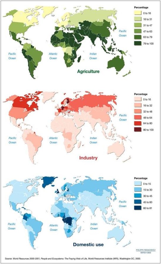 Distribution significant samples of corprate regions from the world