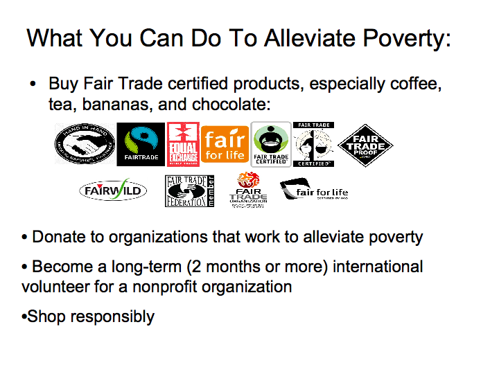 What You Can Do to Alleviate Poverty