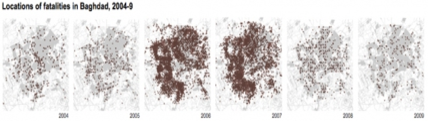 Locations of Fatalities in Baghdad