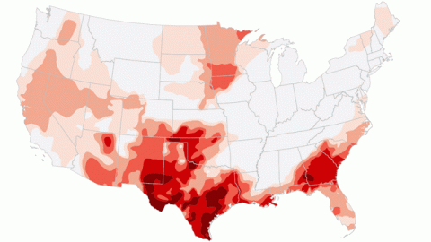 Animated map: U.S. drought in 2012