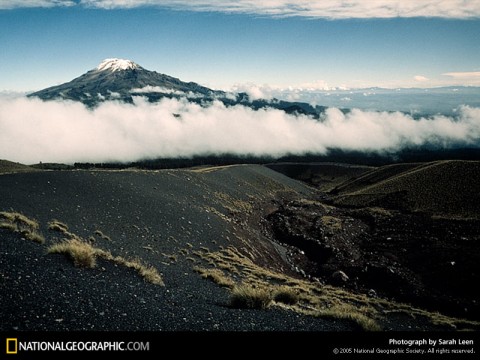 A general view shows the Iztaccihuatl volcano in the city of Puebla, 100 km (62 